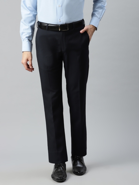 

Park Avenue Men Black Smart Regular Fit Solid Formal Trousers