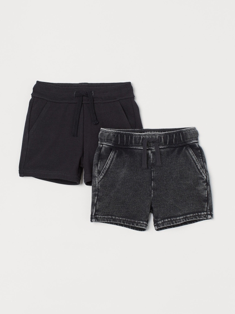 

H&M Boys Black & Grey 2-Pack Sweatshirt Shorts