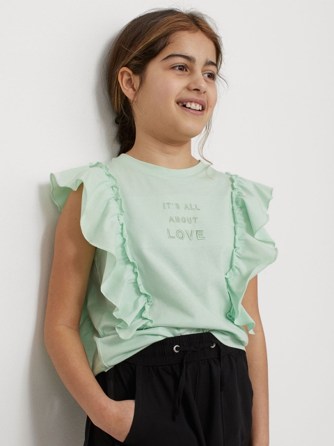 

H&M Girls Black Viscose Shorts