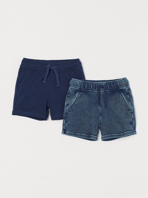 

H&M Boys Blue 2-Pack Sweatshirt Shorts