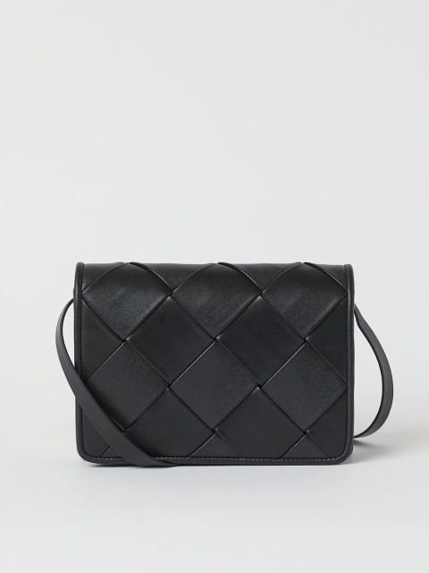 

H&M Women Black Braided Shoulder Bag