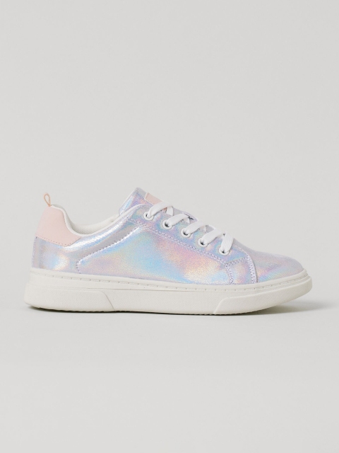 

H&M Girls Silver-Toned Shimmering Trainers