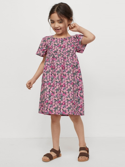 

H&M Girls Multi Colored Cotton dress