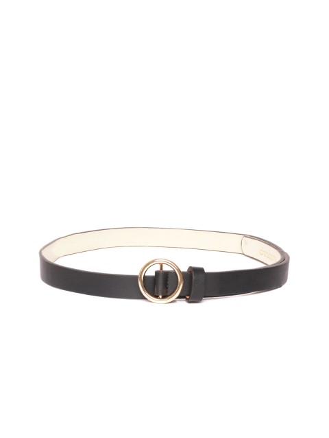 

DressBerry Women Black Solid Slim Belt