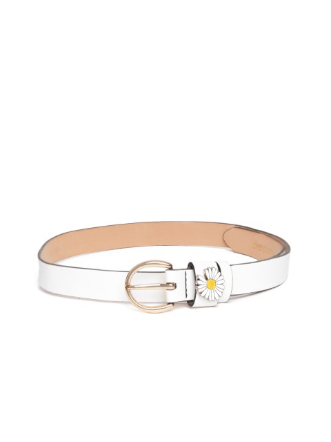 

DressBerry Women White Solid Belt