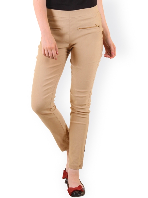 

Bitterlime Beige Skinny Jeggings