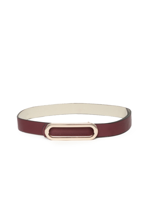 

DressBerry Women Burgundy Solid Belt