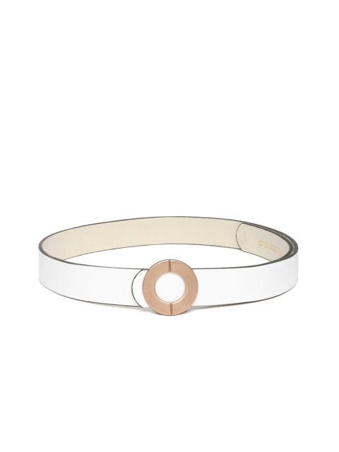 

DressBerry Women White Solid Belt