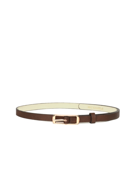 

Mast & Harbour Women Brown Solid Belt