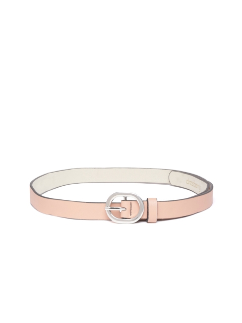 

DressBerry Women Peach-Coloured Solid Slim Belt