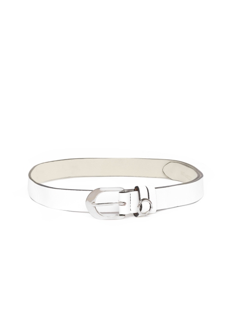 

Mast & Harbour Women White Solid Belt