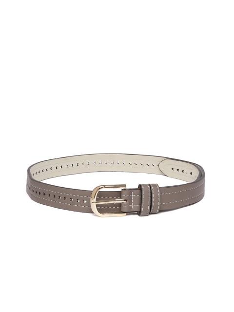 

DressBerry Women Taupe Cut Work Belt
