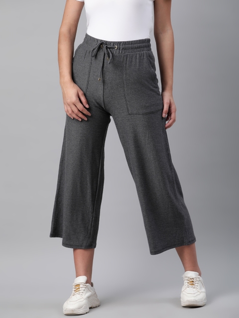 

Marks & Spencer Women Charcoal Grey Solid Track Pants