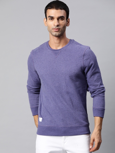 

Marks & Spencer Men Purple Sweatshirt
