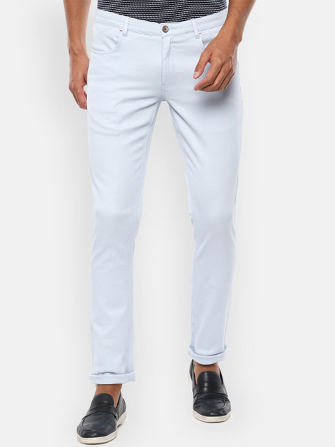 

Louis Philippe Sport Men Blue Slim Fit Solid Regular Trousers