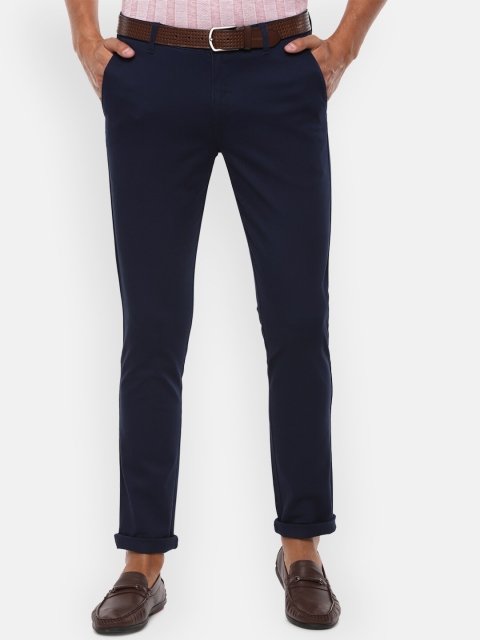 

Louis Philippe Sport Men Navy Blue Slim Fit Solid Regular Trousers