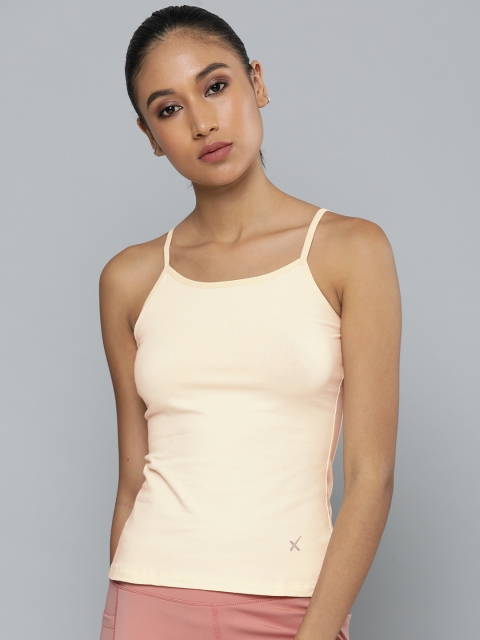 

HRX By Hrithik Roshan Women Off White Solid Antimicrobial Lifestyle Camisoles