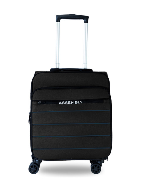 

THE ASSEMBLY Black Solid Cabin Trolley Bag