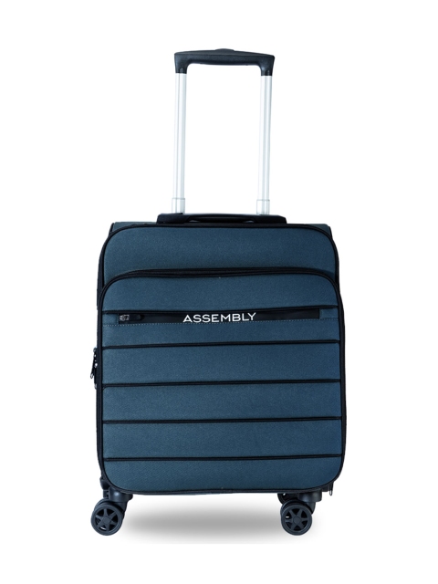 

THE ASSEMBLY Teal Blue Solid Soft-Sided Trolley Cabin