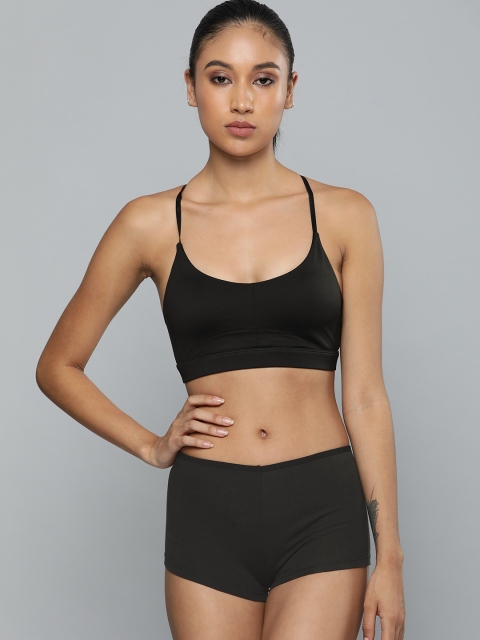

HRX By Hrithik Roshan Women Solid Antimicrobial Lifestyle Briefs, Black