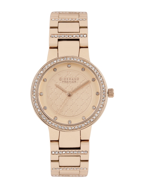 

GIORDANO Premier Women Rose Gold-Toned Dial Watch P2052-44
