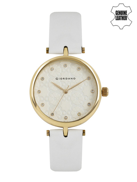

GIORDANO Women Off-White Textured Dial Watch 2767-02