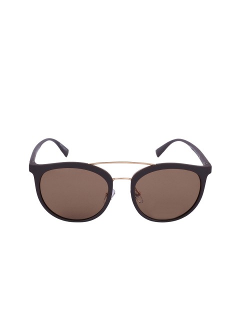 

MARC LOUIS Unisex Brown Lens & Black Oval Sunglasses MARC LOUIS PP98829-C7-SG BROWN-BROWN