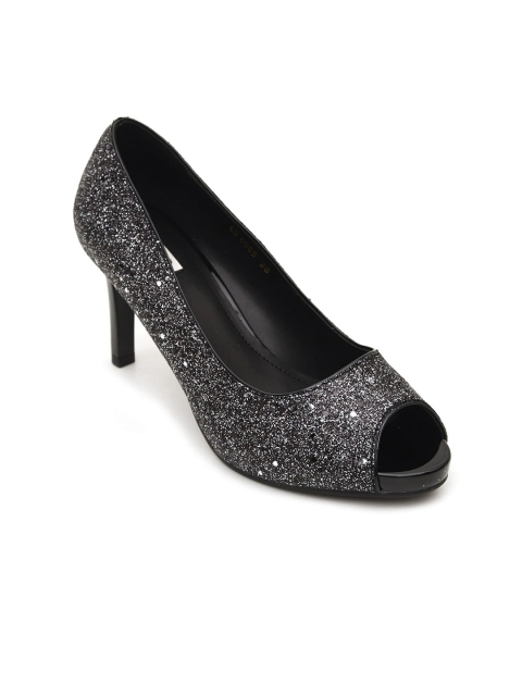 

ROSSO BRUNELLO Women Grey Embellished Peep Toes