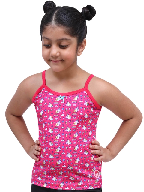 

DChica Girls Fuchsia Pink Unicorn Printed Camisole