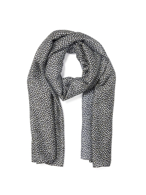 

Forever New Women Black & White Printed Scarf