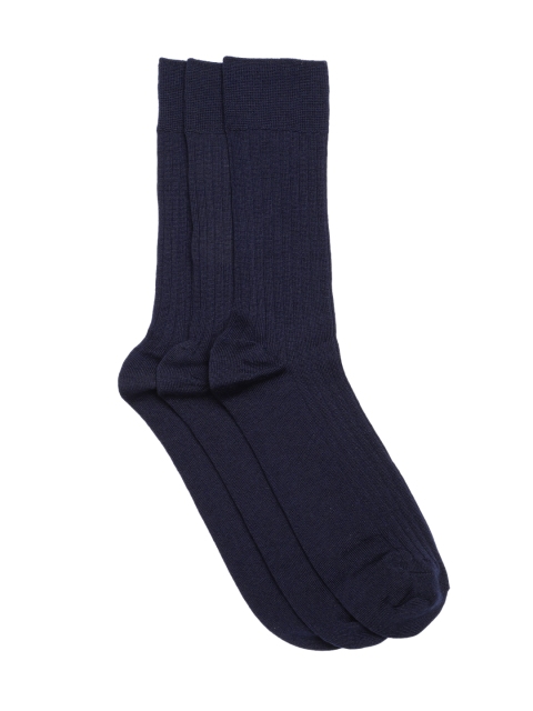 

Marks & Spencer Men Pack of 3 Assorted Ribbed Calf Length Socks