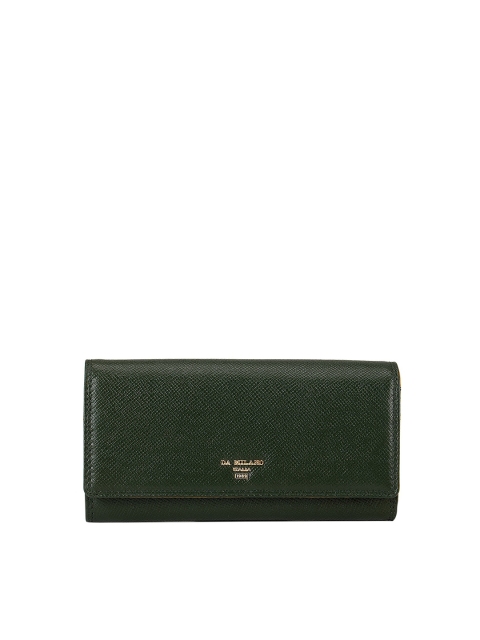 

Da Milano Women Green & Yellow Solid Envelope