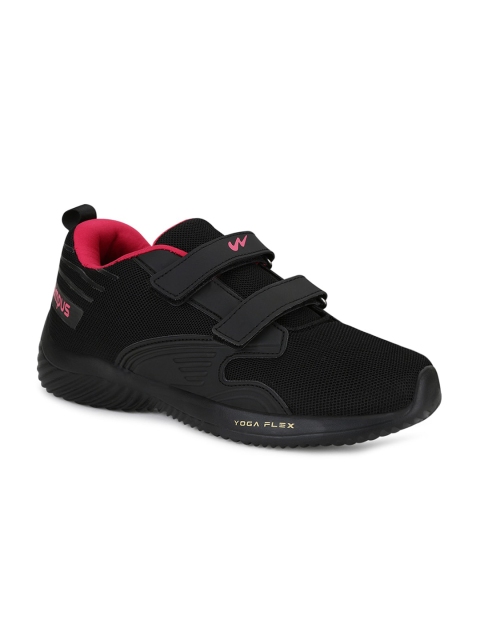 

Campus Women Black Mesh Running Shoes