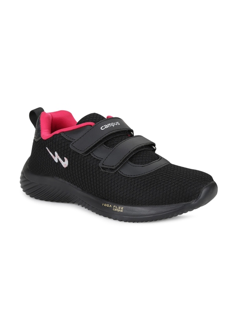 

Campus Women Black Mesh Running Shoes