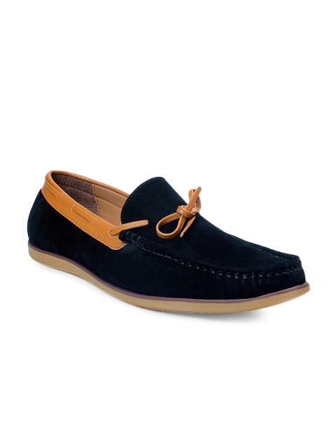 

bacca bucci Men Black Suede Boat Shoes