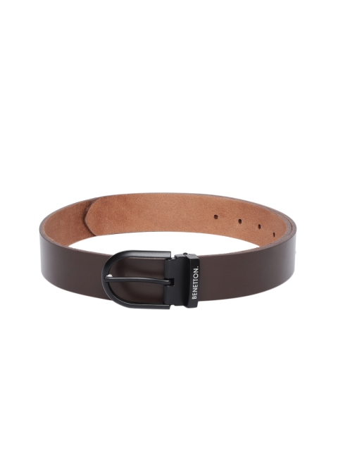 

United Colors of Benetton Men Brown Genuine Leather Formal Belt