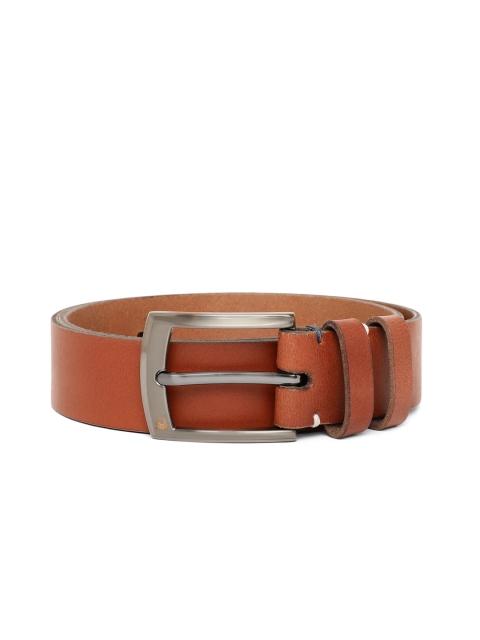 

United Colors of Benetton Men Tan Brown Genuine Leather Belt