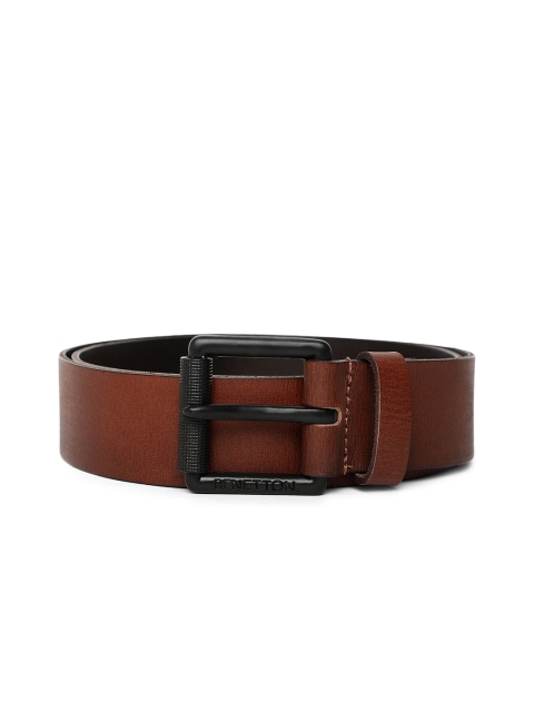 

United Colors of Benetton Men Brown Leather Belt