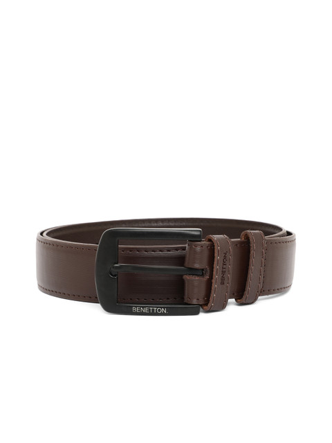 

United Colors of Benetton Men Coffee Brown Solid Belt