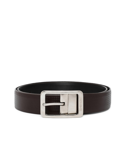 

United Colors of Benetton Men Black & Coffee Brown Reversible Belt