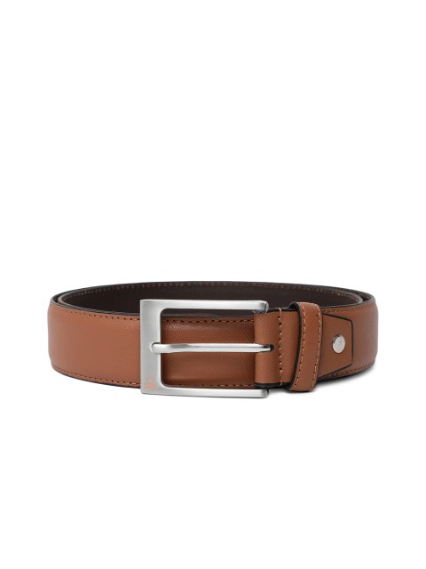 

United Colors of Benetton Men Tan Brown Textured Leather Formal Belt