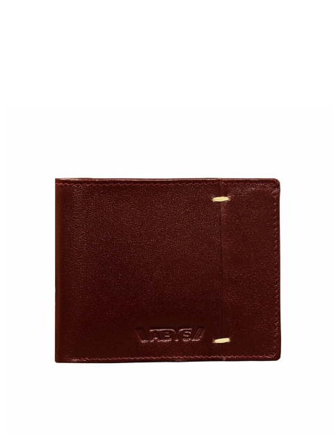 

ABYS Men Brown Textured Two Fold Leather Wallet