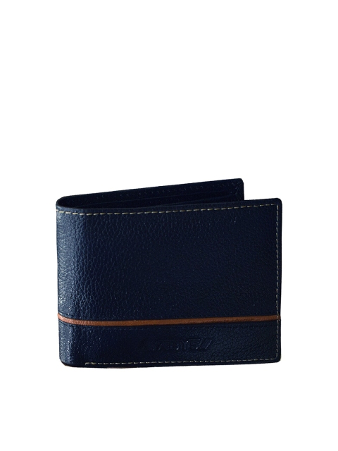

ABYS Men Blue Textured Two Fold Wallet