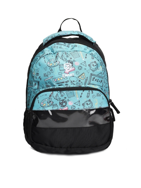 

Zwart Unisex Blue & Black Graphic Backpacks