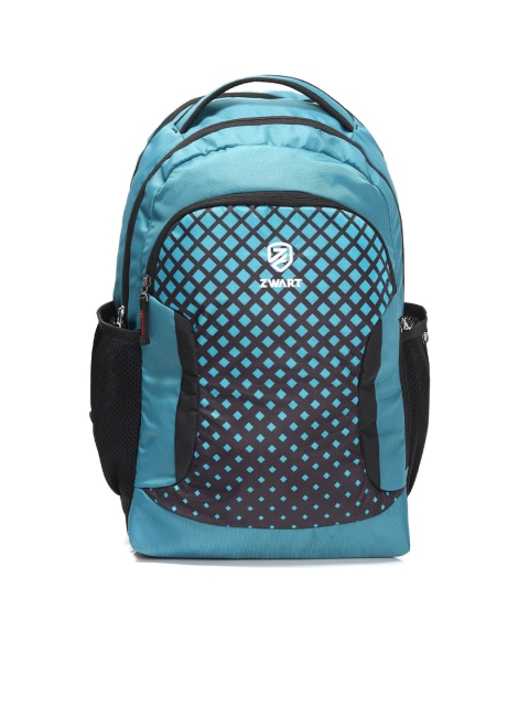 

Zwart Unisex Blue & Black Graphic Backpacks