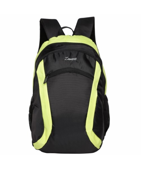 

Zwart Unisex Black & Lime Green Striped Backpacks