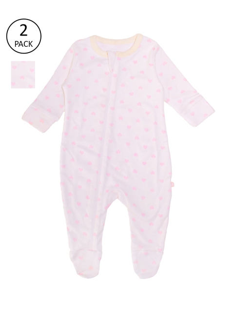 

Nino Bambino Infant Girls Pack Of 10 Organic Cotton Essentials Apparel Gift Set, Pink