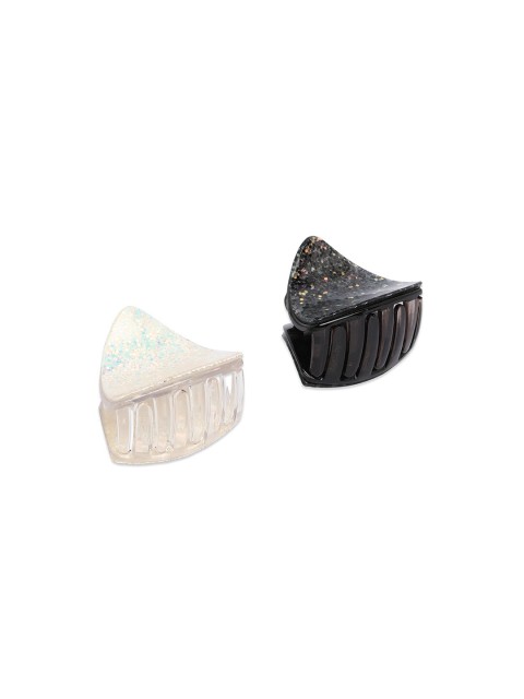 

ToniQ Women Black& White Set of 2 Claw Clip