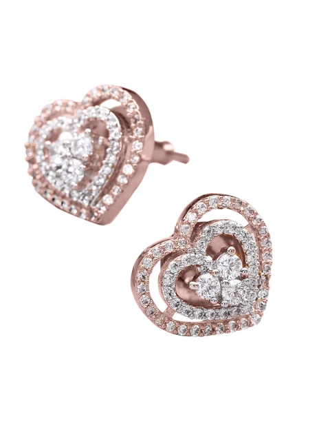 

OOMPH Rose Gold & White Handcrafted Contemporary Studs