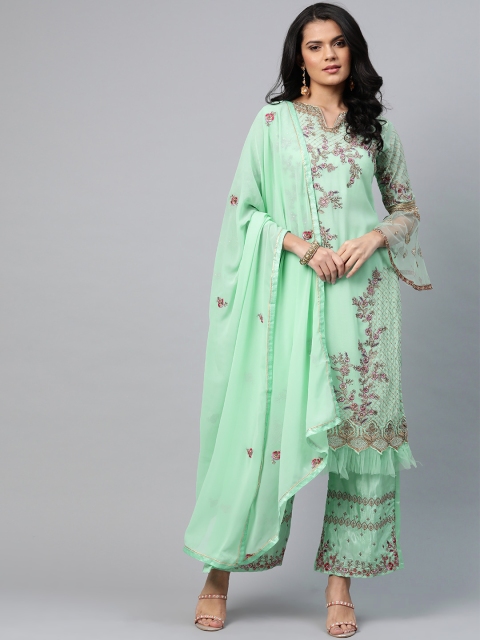 

Readiprint Fashions Green & Golden Embroidered Unstitched Dress Material